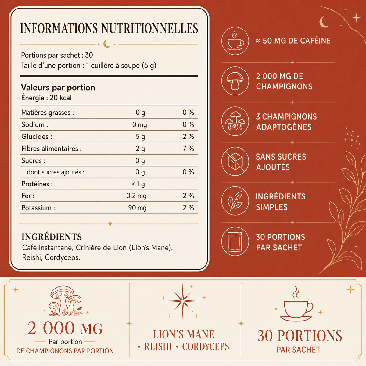Noudjoum Café aux Champignons – Énergie, Focus & Équilibre au Quotidien