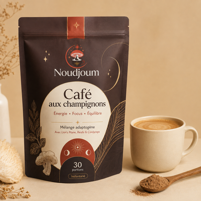 Noudjoum Café aux Champignons – Énergie, Focus & Équilibre au Quotidien