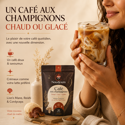 Noudjoum Café aux Champignons – Énergie, Focus & Équilibre au Quotidien